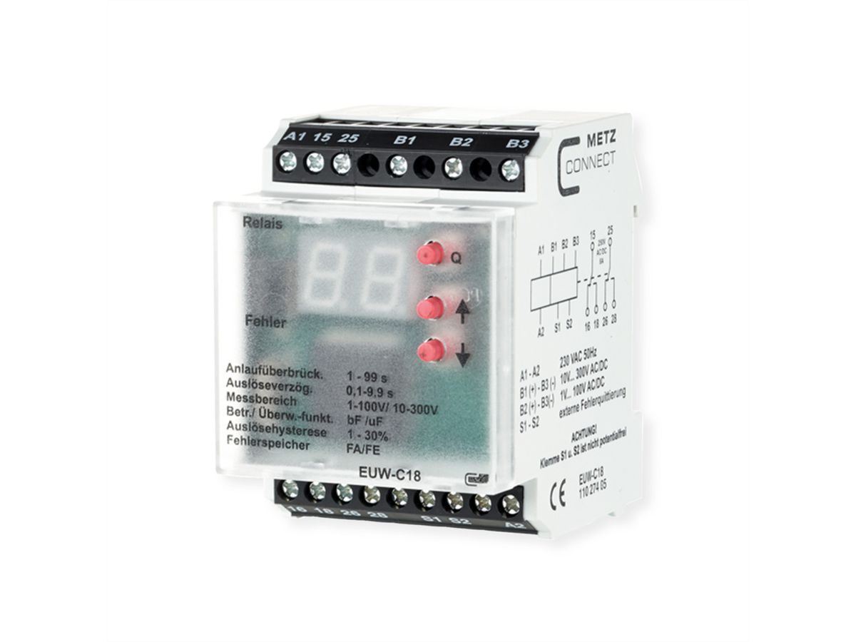 METZ CONNECT EUW-C18 230 V AC Strom-/Spannungsüberwachung