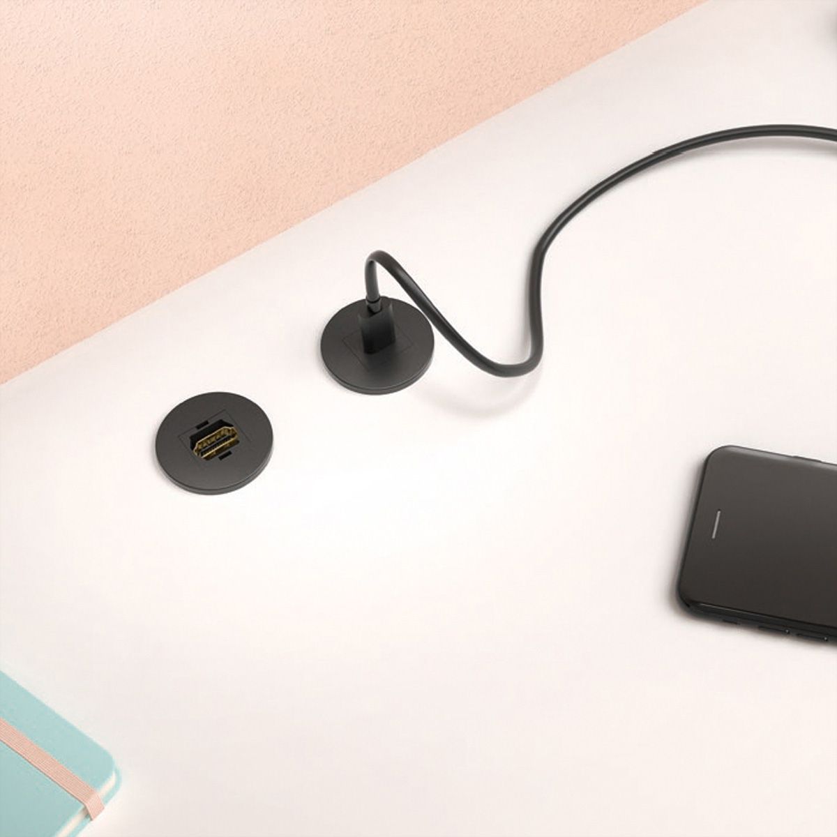 Bachmann Mini Pix Kabeldurchfuhrung O28mm Schwarz Secomp Gmbh