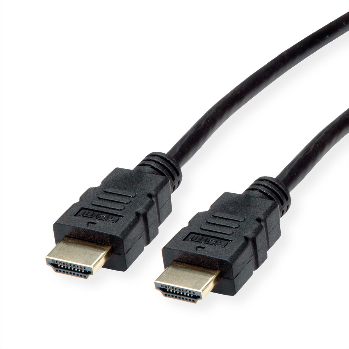 ROLINE HDMI High Speed Kabel mit TPE, schwarz, 2 m GmbH