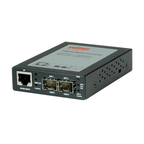 LC Mini-GBIC VALUE Fast Ethernet Konverter Netzwerk Medienkonverter zur Umsetzung eines Fast Ethernet TP-Port auf Multimode Glasfaser inkl RJ-45