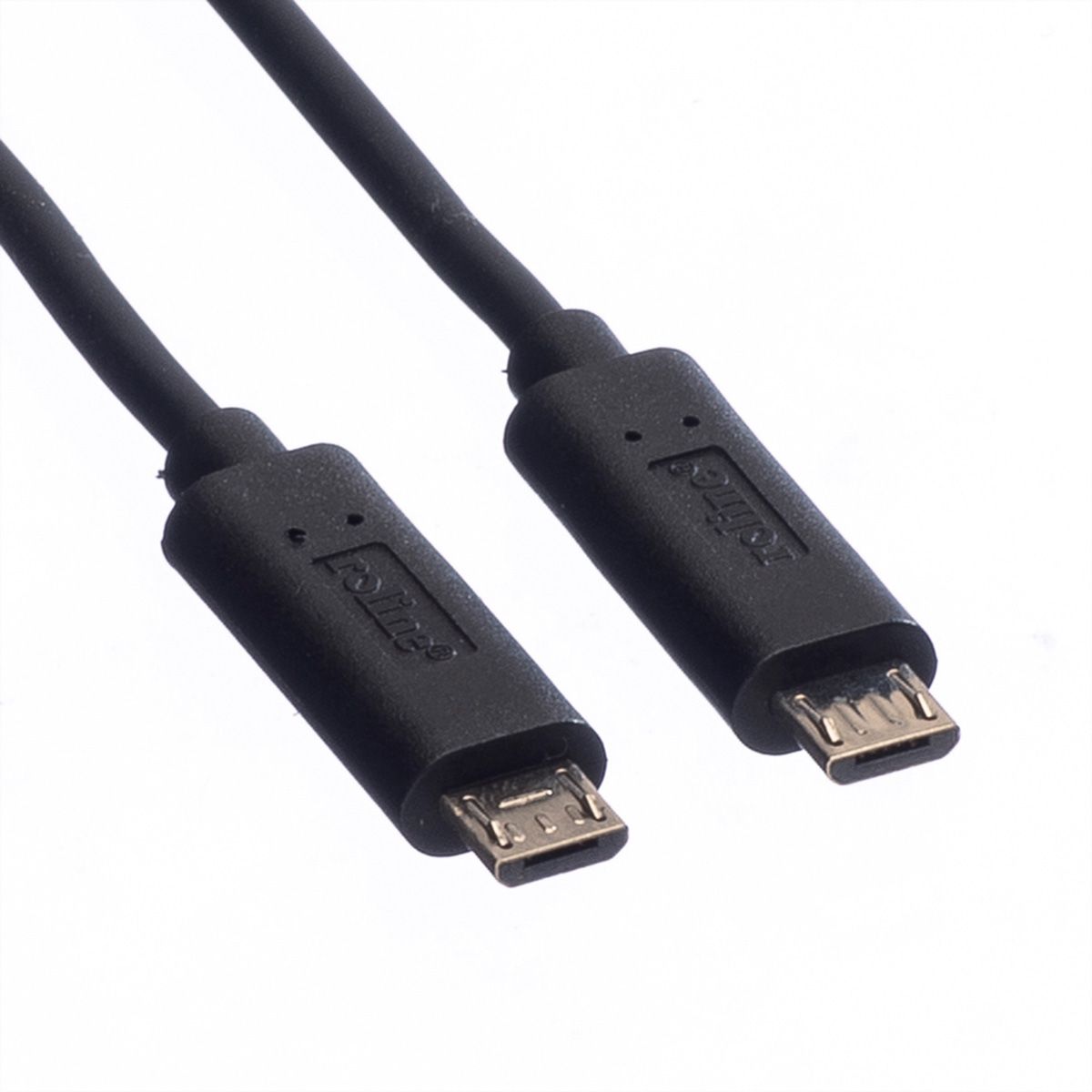 ROLINE USB 2.0 Ladekabel, Micro B - Micro B, ST/ST, 0,3m ...