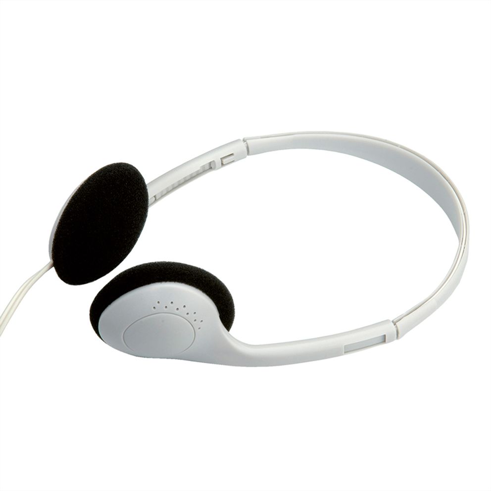 VALUE Stereo Kopfhörer mit Lautstärkeregler, grau - SECOMP GmbH