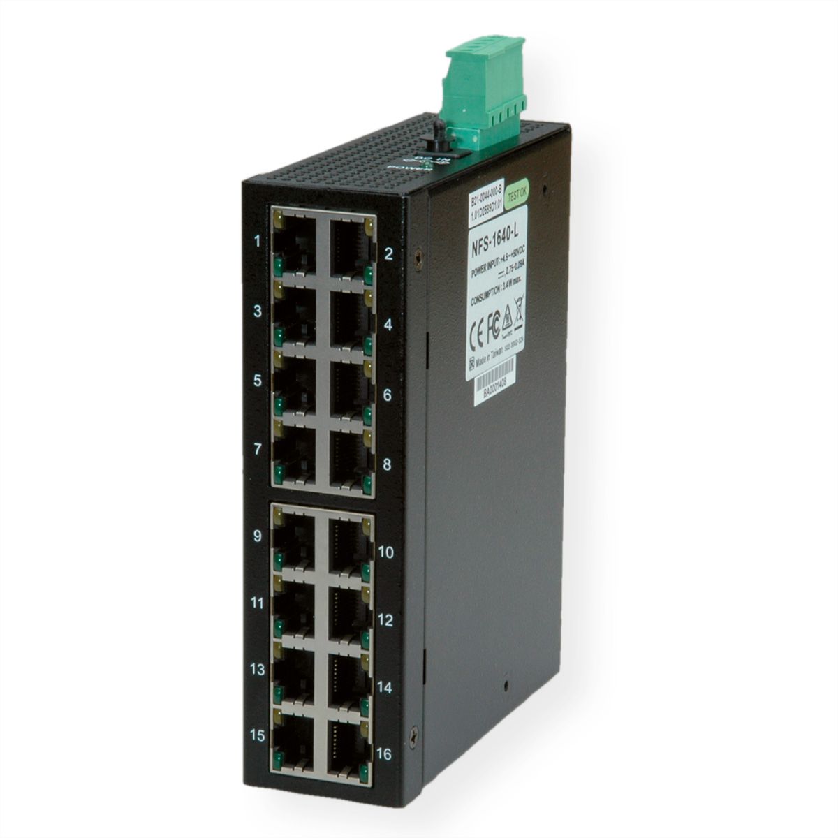 ROLINE Industrie Switch 16x RJ45, unmanaged GmbH