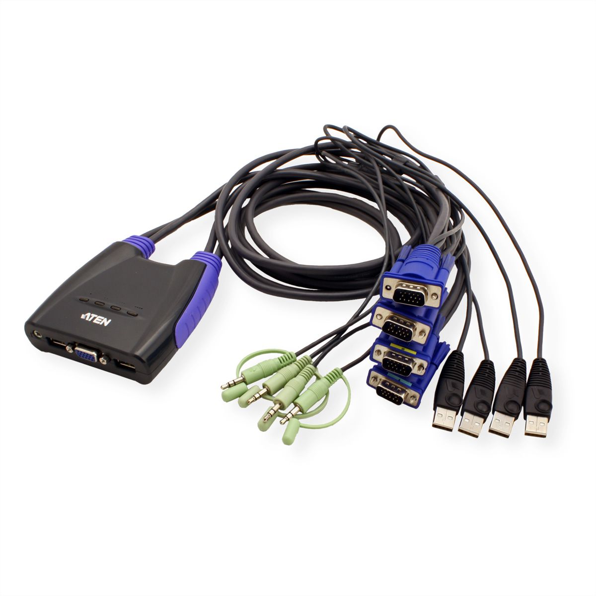 ATEN CS64US KVM Switch VGA, USB, Audio, 4 Ports GmbH
