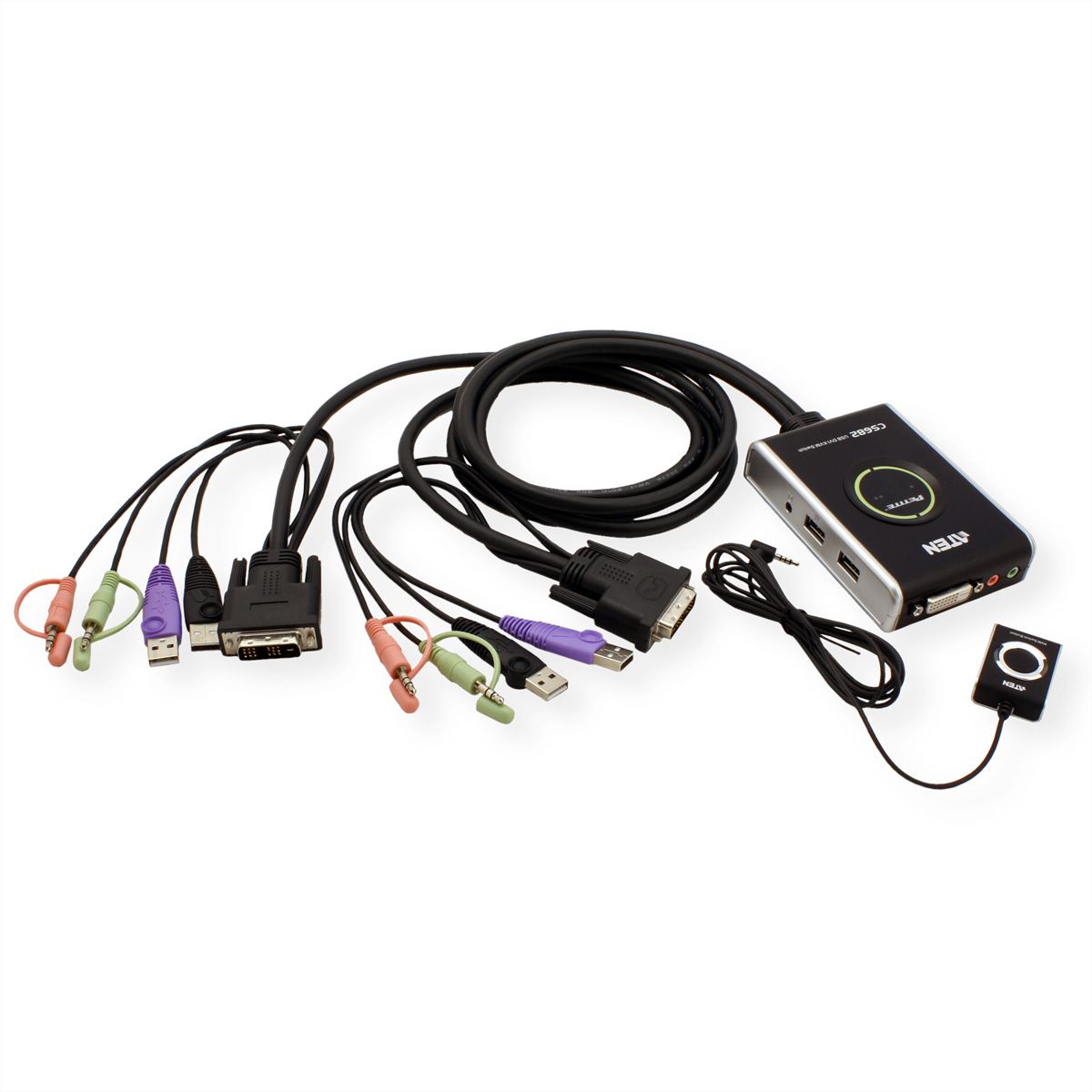 ATEN CS682 KVM Switch DVI, USB, 2 Ports GmbH