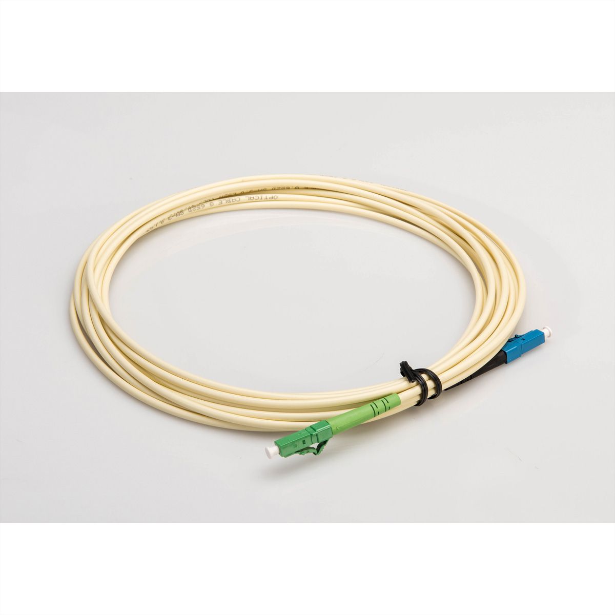 Lichtwellenleiter 30 Meter G.657.A2 CONBIC® LWL Glasfaser-Kabel 30m OS2 gelb LC/APC auf LC/APC Stecker Simplex 9/125 Patchkabel 