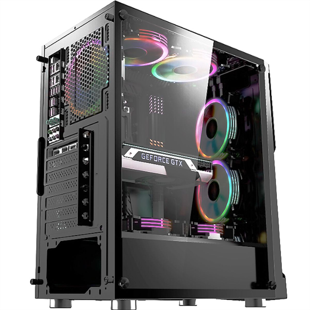 Boîtier PC Gaming Xilence X613 Blade II - 3 Ventilateurs ARGB - Format ATX - Noir