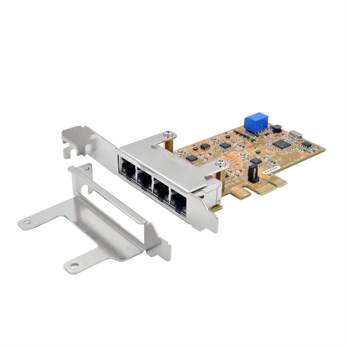 EXSYS EX-6084 PCIe 4 Port Quad Ethernet 1Gigabit Karte - SECOMP GmbH