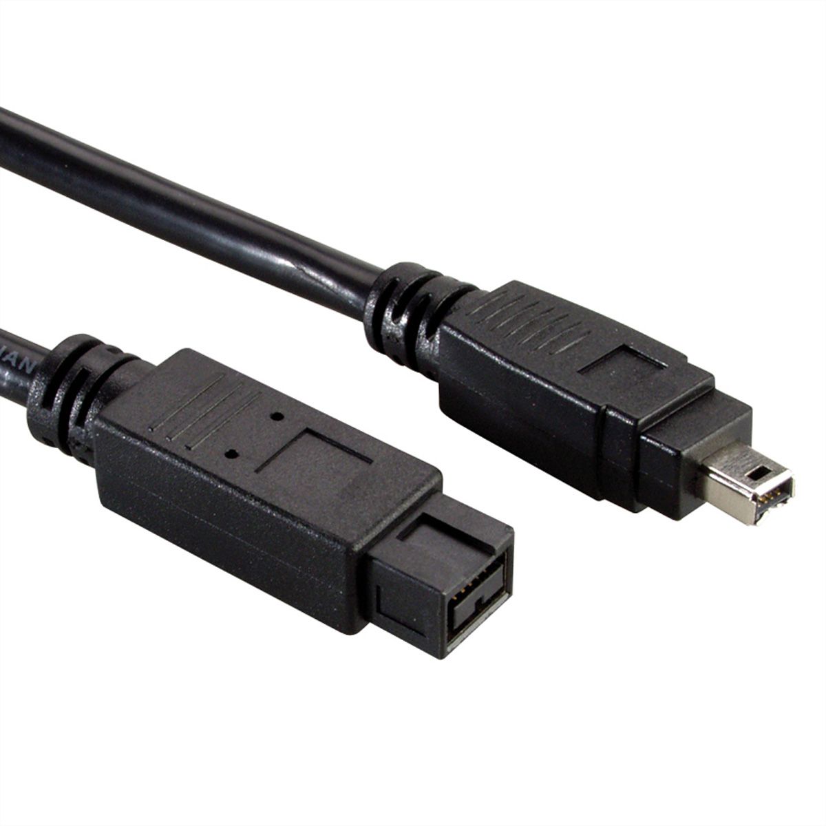 9-polig auf 4-polig IEEE 1394 800, 5 m Schwarz FireWire-Kabel 