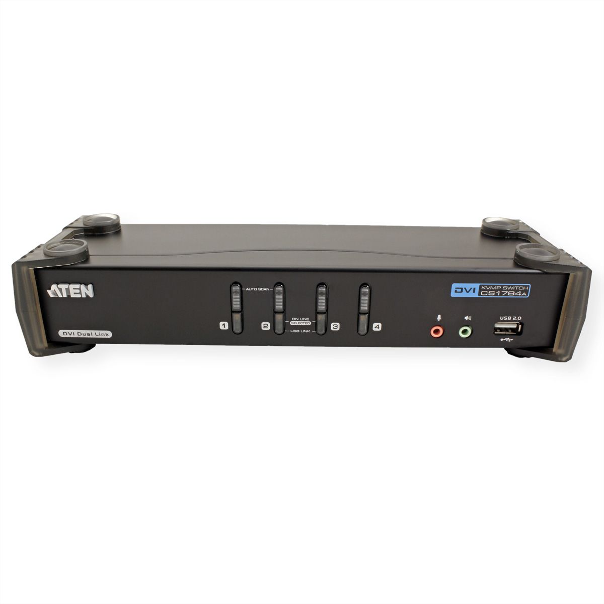ATEN CS1784A KVM Switch DualLink DVI, USB, Audio, 4 Ports GmbH