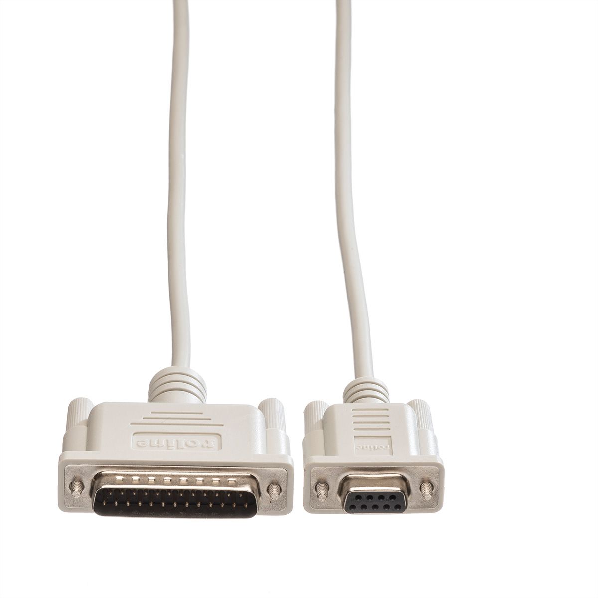 Câble Imprimante Roline DB9/DB25 - 3m Pour Connexion Série