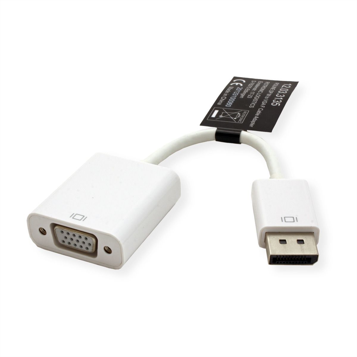 ROLINE DisplayPort-VGA Adapter, DP ST - VGA BU, Aktiv - SECOMP GmbH