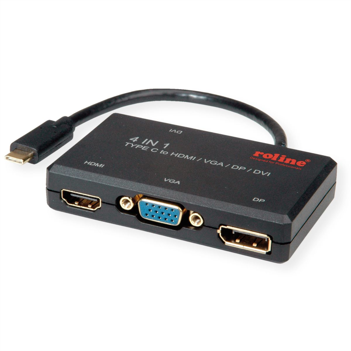 ROLINE Display Adapter USB Typ C VGA / DVI / HDMI / DP GmbH