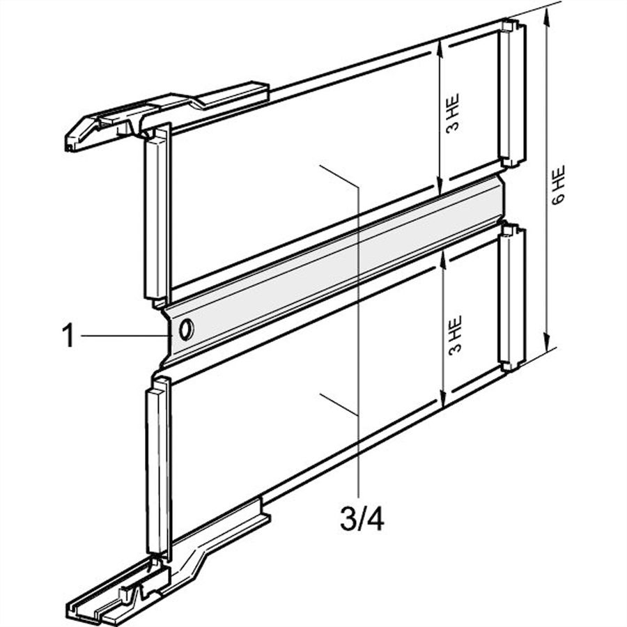 SCHROFF TA ADAPT.WINKEL 220MM M.SCHR.