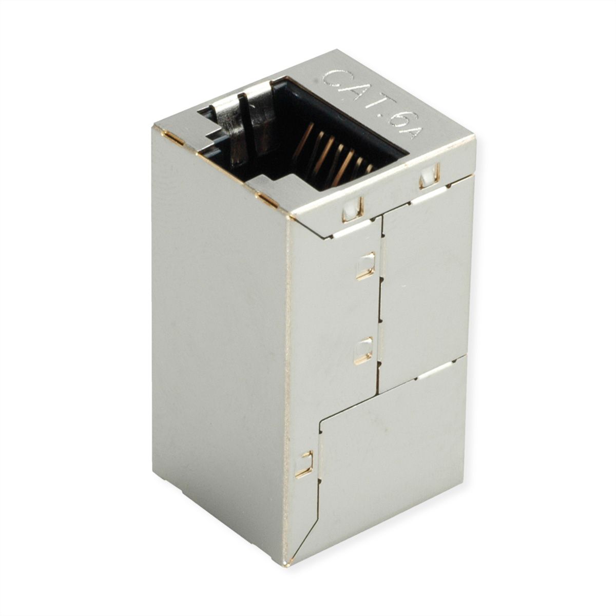 ROLINE RJ-45 Kupplung geschirmt, Cat.6A (Class EA), silberfarben