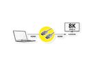 ROLINE 8K HDMI Ultra HD Kabel mit Ethernet, ST/ST, ultra-slim, koaxial, schwarz, 1,5 m