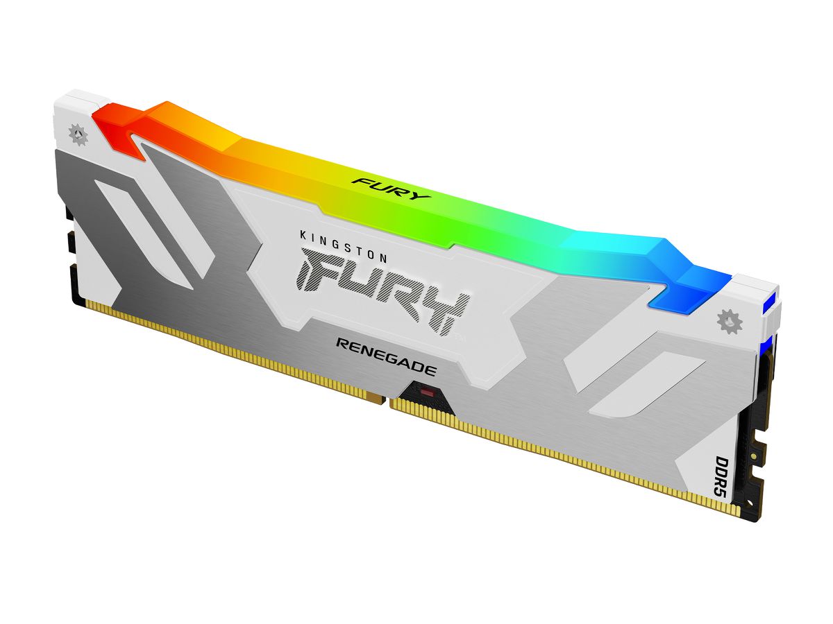 Kingston Technology FURY 32GB 6400MT/s DDR5 CL32 DIMM Renegade RGB White XMP