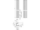 SCHROFF 19"-Winkelprofile mit Universal-Lochung (EIA) - WINKELPROFILE SATZ 43HE 7021