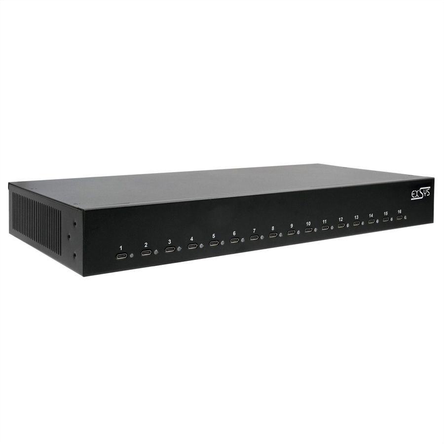 EXSYS EX-11017 16 Port USB-C Highpower Ladestation 1008W