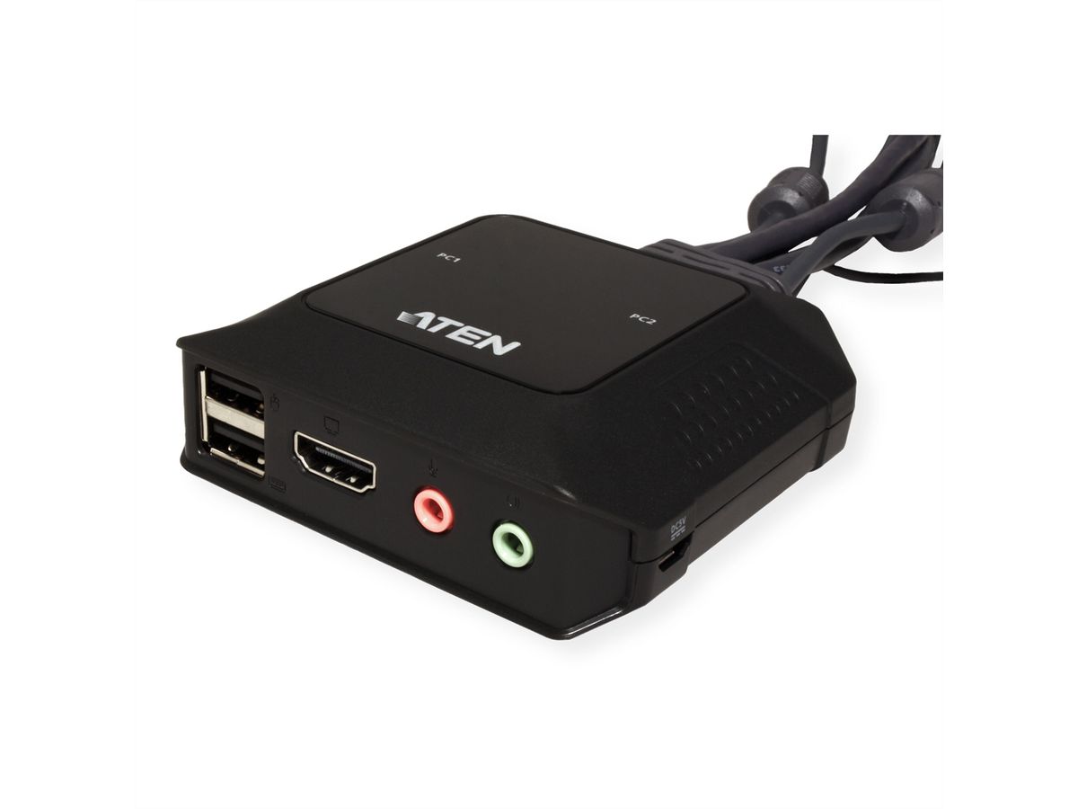 ATEN CS22H 2-Port USB 4K HDMI KVM Switch