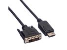 VALUE DisplayPort Kabel DP ST - DVI (24+1) ST, LSOH, schwarz, 5 m