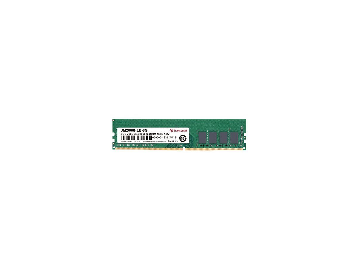 Transcend JetRam JM2666HLB-8G Speichermodul 8 GB 1 x 8 GB DDR4 2666 MHz