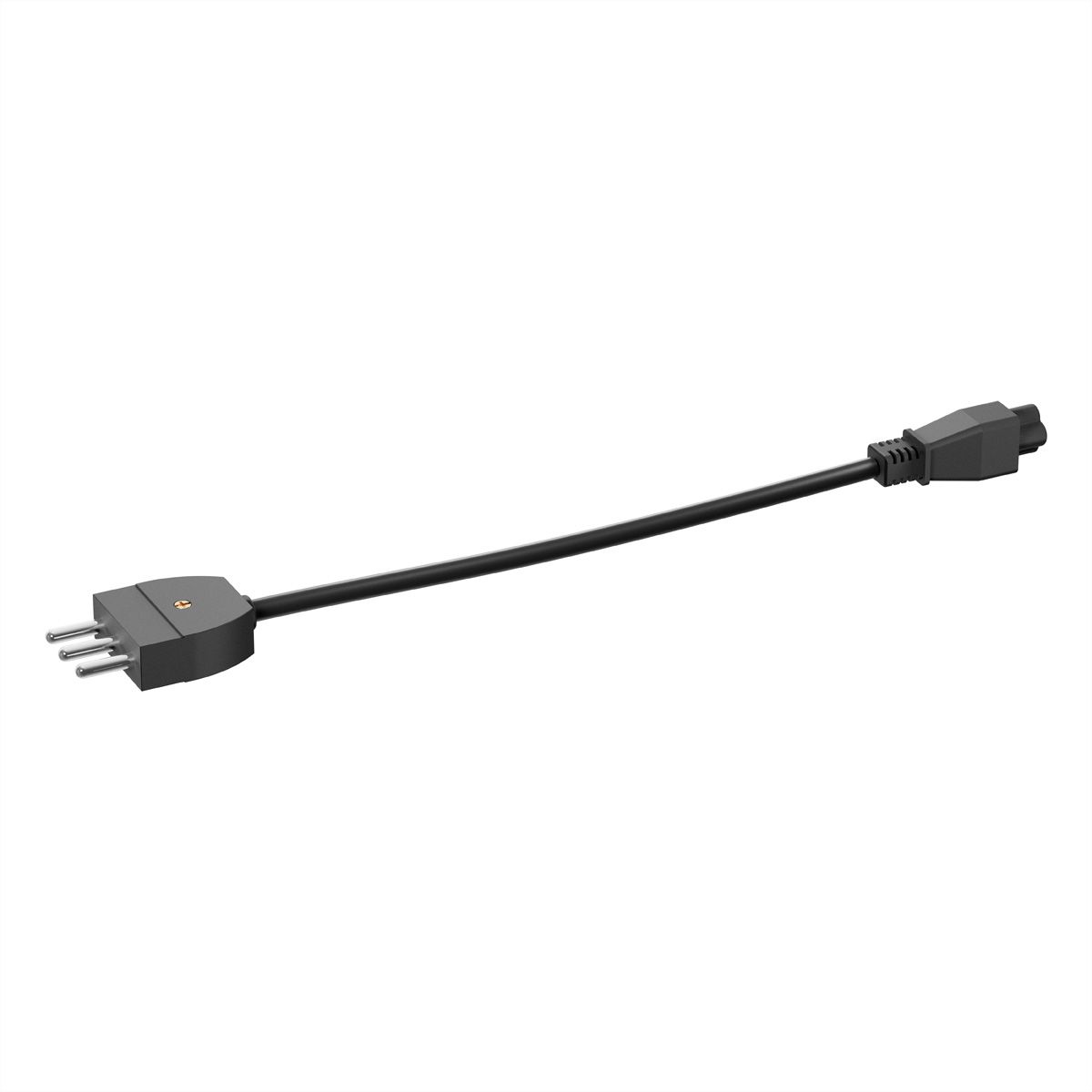 BACHMANN Anschlusskabel H05VV-F3G0,75mm², sw L=1,0m IEC C5/P40