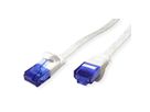 VALUE Patchkabel Kat.6A (Class EA) UTP, extra-flach, weiß, 2 m