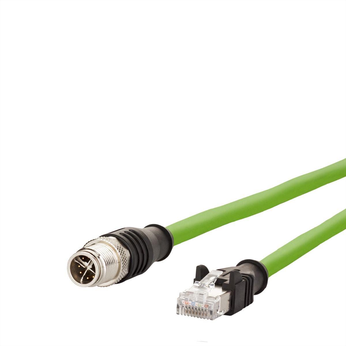 METZ CONNECT Verbindungsleitung M12 ST-RJ45 ST, 8-pol X-kodiert 