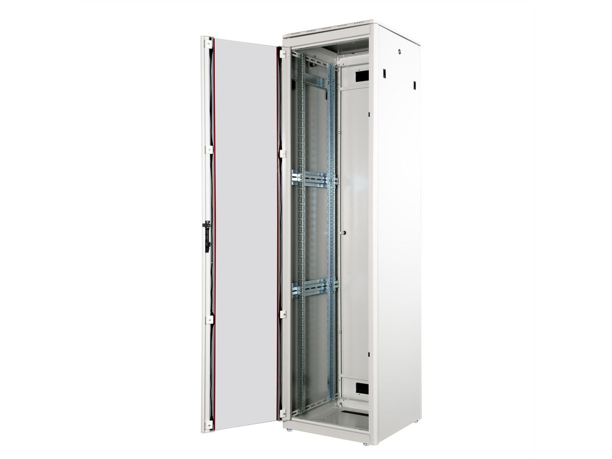ROLINE 19-Zoll Netzwerkschrank Pro 47 HE, 600x600 BxT Glastür grau