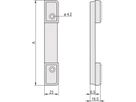 SCHROFF Rückwandfuss mit Gummieinlage - RUECKWANDFUSS 3HE RAL7016