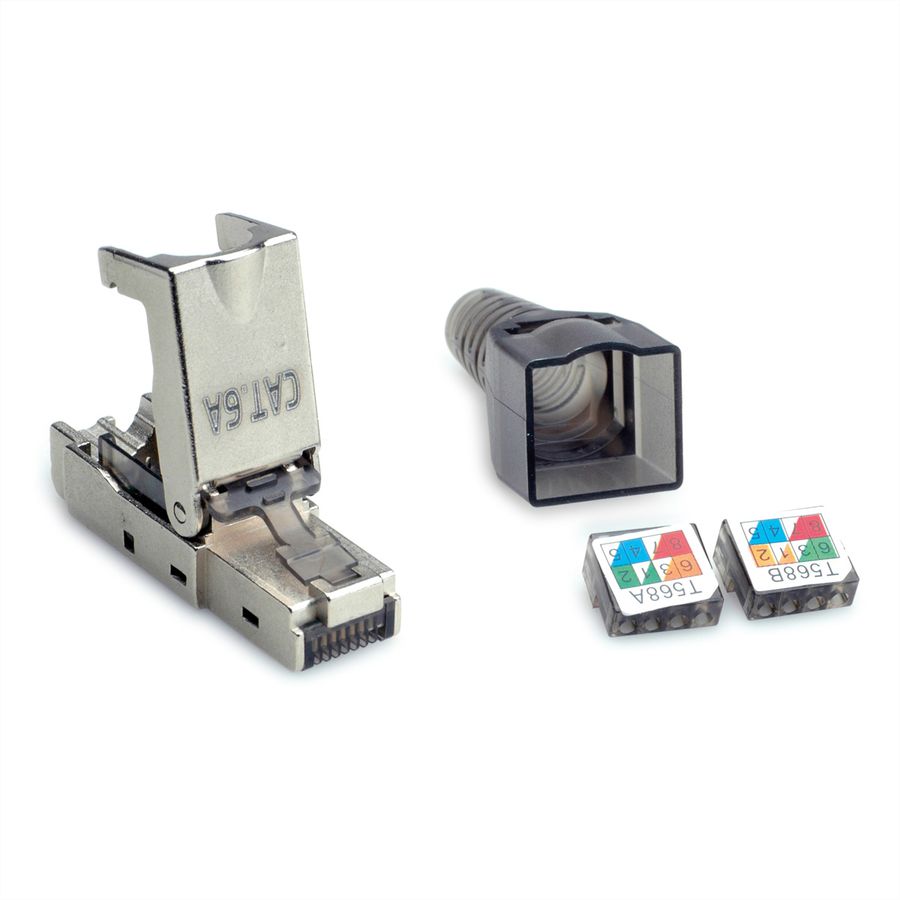VALUE feldkonfektionierbarer RJ-45 Stecker Cat.6A (Class EA), STP