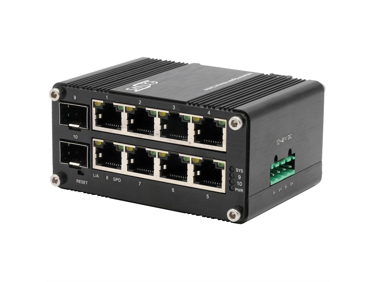 EX-62035M-SFP 10-Port Industrial Gigabit Mini Switch Web Managed