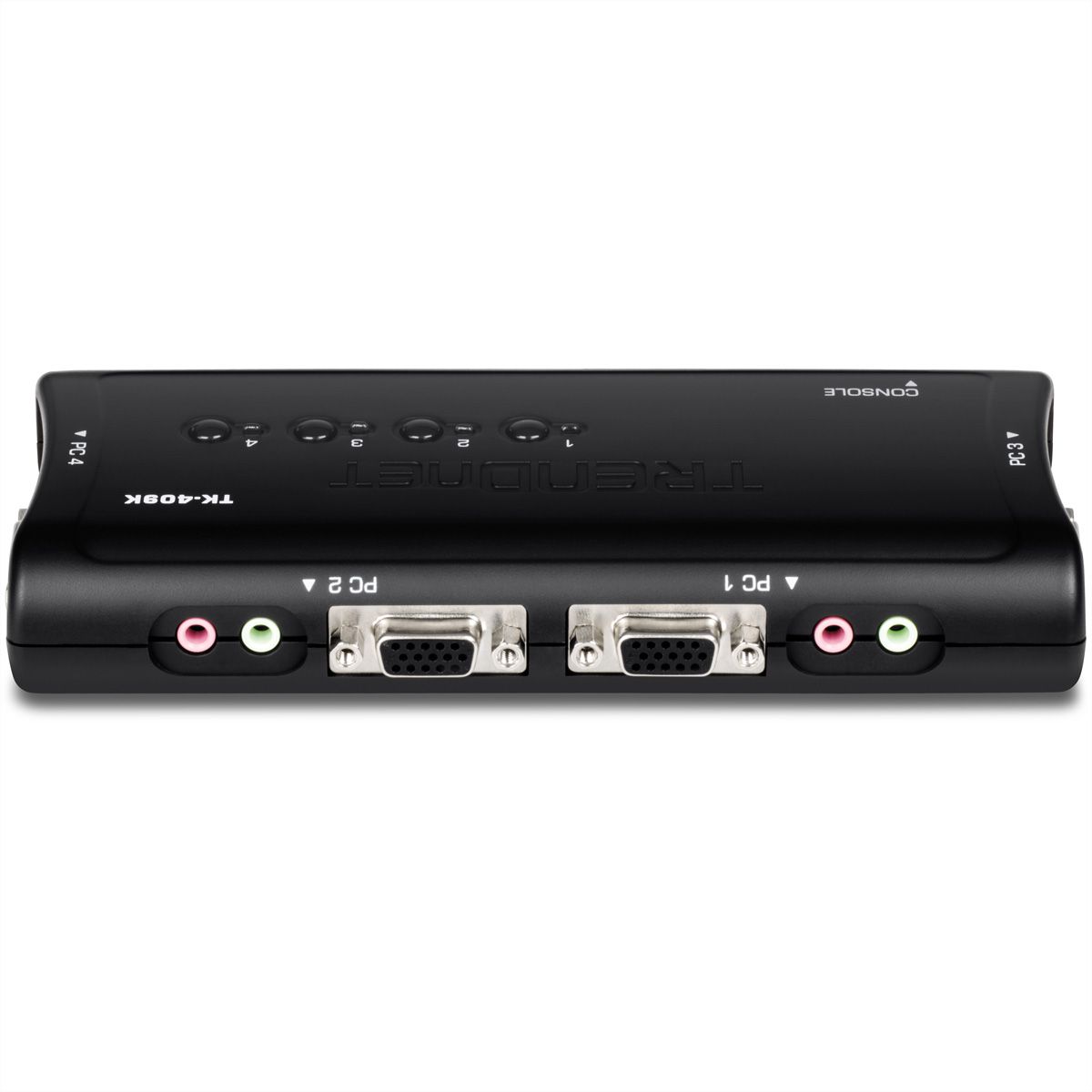 TRENDnet TK-409K KVM Switch 4-Port USB Kit mit Audio