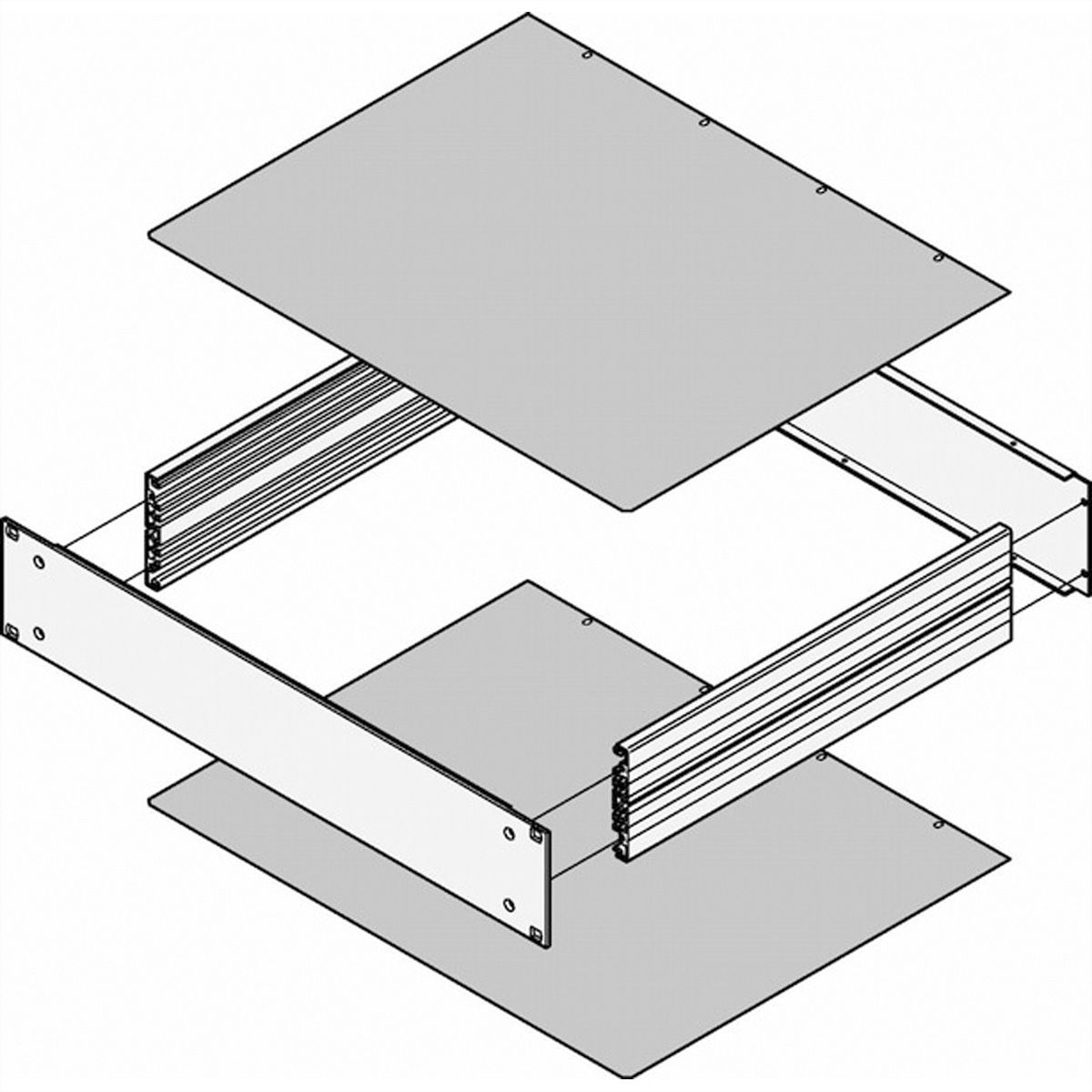 SCHROFF Abdeckbleche - ABDECKBLECH 280T GESCHLOSSEN