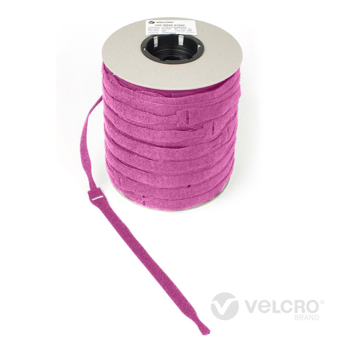 VELCRO® One Wrap® Strap 20mm x 200mm, 750 Stück, rosa