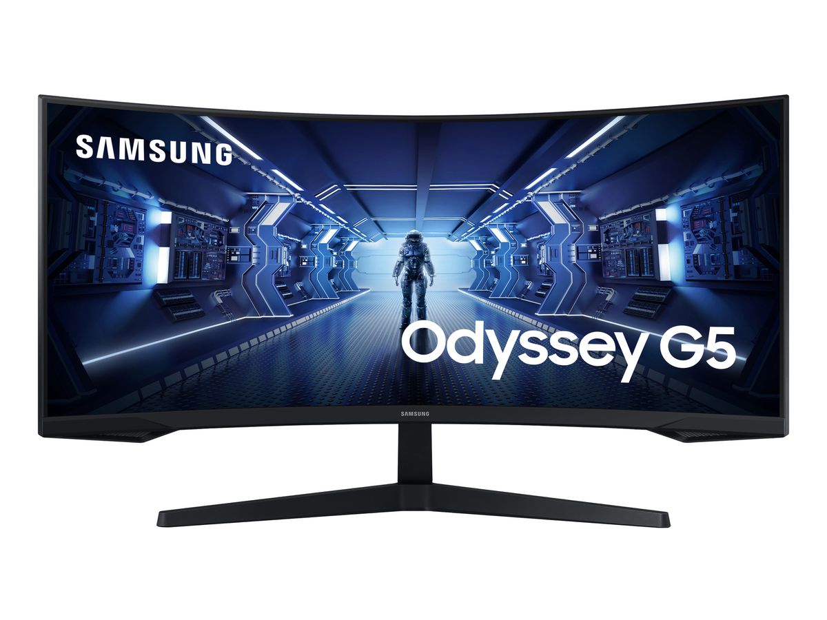 Samsung G55T Computerbildschirm 86,4 cm (34") 3440 x 1440 Pixel UltraWide Quad HD LED Schwarz