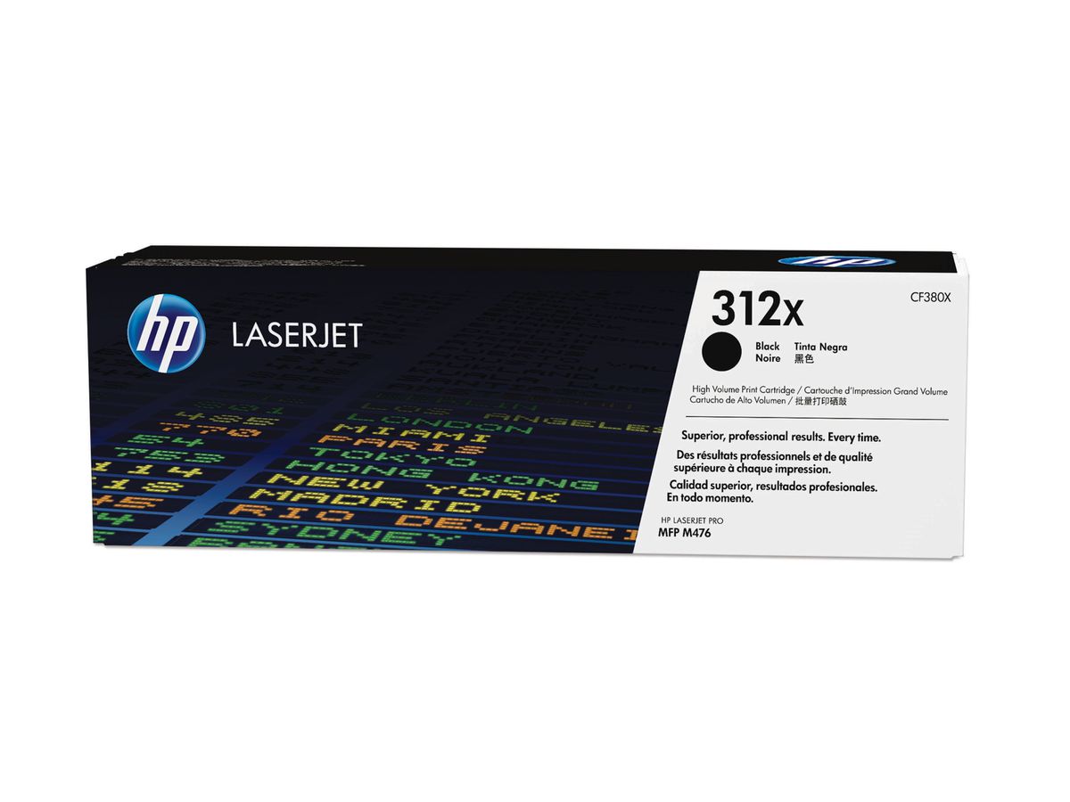 HP 312X Schwarz LaserJet Tonerkartusche mit hoher Reichweite