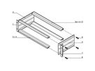 SCHROFF Bausatz, ungeschirmt, "flexible", zur Backplanemontage - BGTR PRO F 3HE 84TE 175T KD