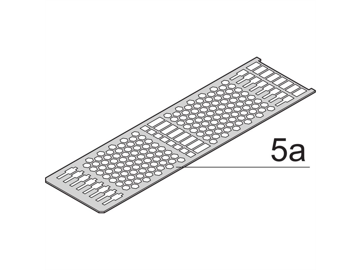 SCHROFF Kassetten PRO 6 HE-Bausätze, Frontplatte geschirmt (Textildichtung) - KAS S2 FS EMV 6HE 21TE 167T