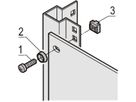 SCHROFF Linsenschraube M6, verzinkt, schwarz - LINSENSCHRAUBE M6X16 100ST