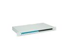 TELEGÄRTNER BASIS eco LWL-Panel mit Kupplungen, 12x LC Duplex, blau, OS2