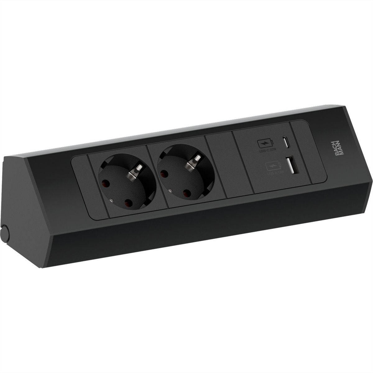 BACHMANN CASIA2 2xCEE7/3 1xUSB A/C 22W 2,0m AEH SW