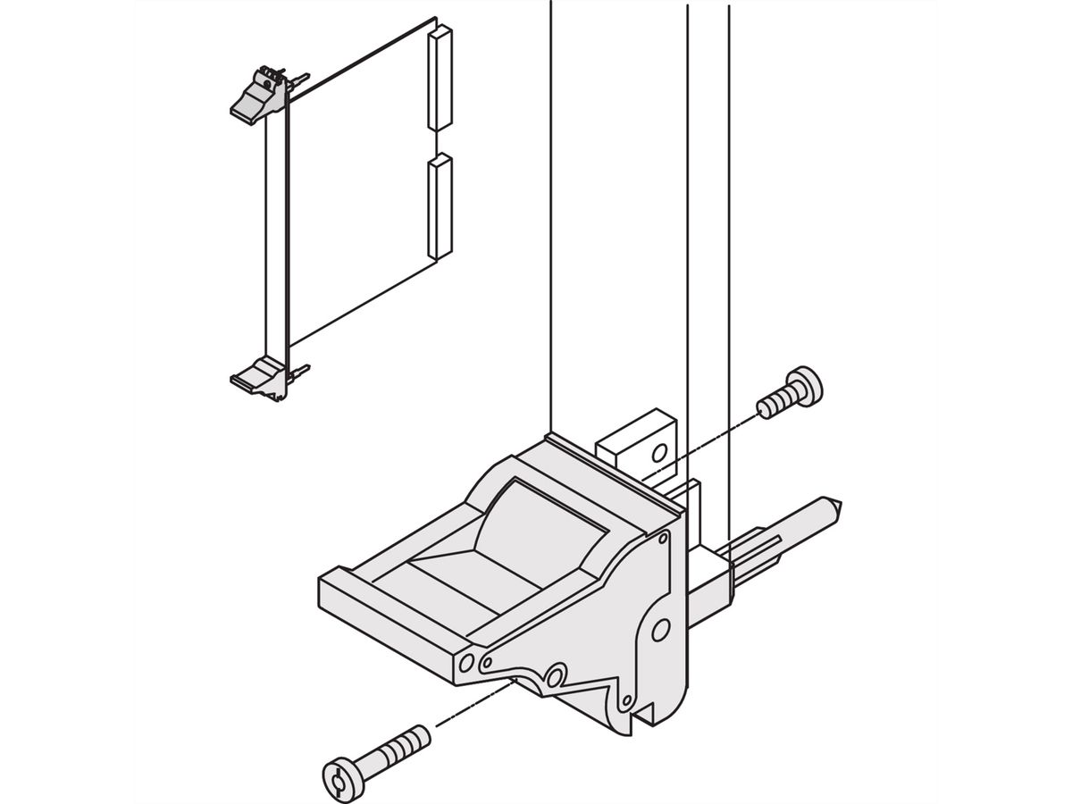 SCHROFF IEL-Griff - IEL-GRIFF OBEN GR/SW 10STK