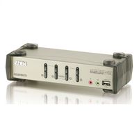 ATEN CS1734B KVM Switch VGA, PS/2-USB, Audio, USB-Hub, 4 Ports