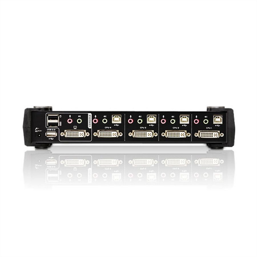 ATEN CS1784A KVM Switch Dual-Link DVI, USB, Audio, 4 Ports
