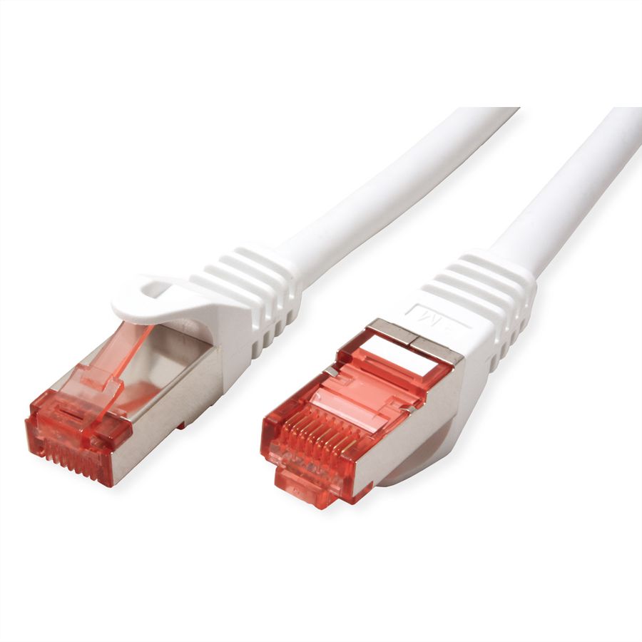 ROLINE Patchkabel Cat.6 S/FTP (PiMF), Component Level, LSOH, weiß, 1,5 m