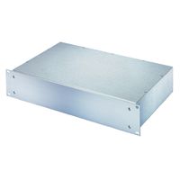 SCHROFF 19"-Kompletteinschub aus Stahlblech, Deck- und Bodenblech geschlossen - MULTIPAC 1HE 280T ALZN