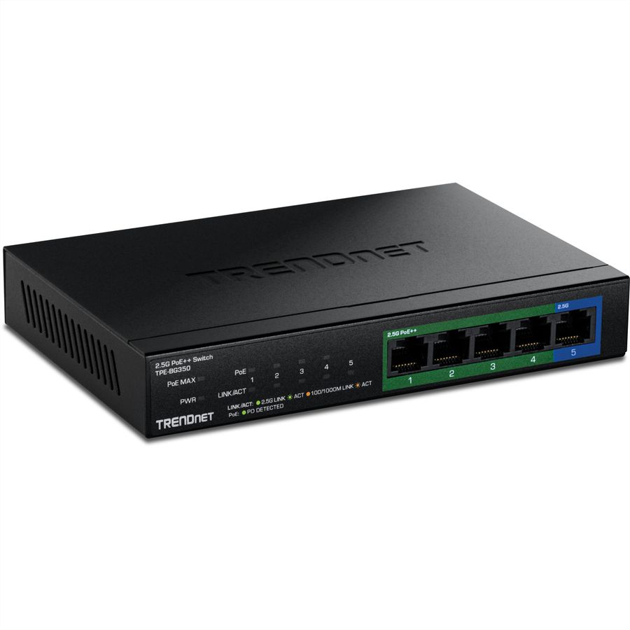 TRENDnet TPE-BG350 5-Port 2.5G Switch PoE++