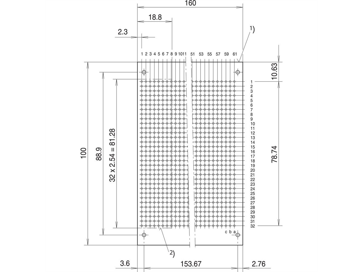 SCHROFF Einfach-LED, lange Bauform, x 5 mm - LEUCHTDIODE 5,0 GN 1.EBENE